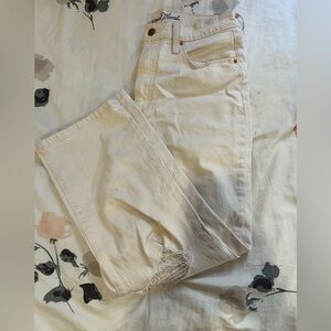 Universal Thread Cream Straight Leg Jeans